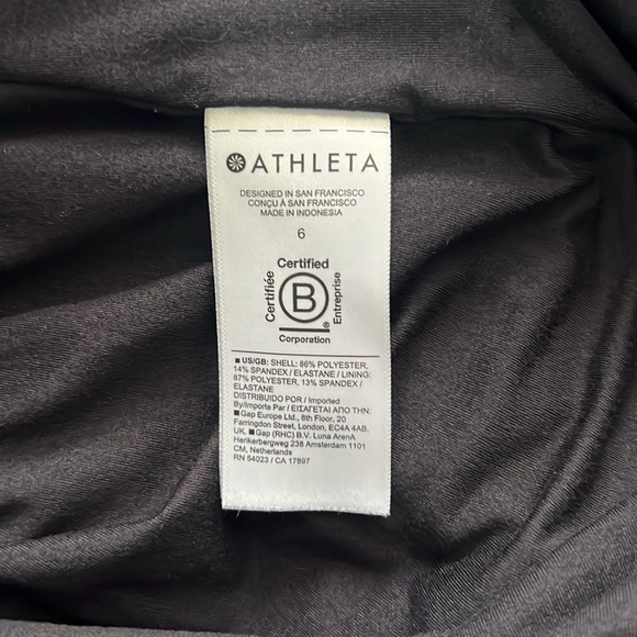 Athleta Brooklyn Pants Womens Black Stretch Elastic Waist Pockets size 6 - Picture 10 of 10